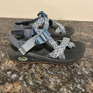 Chaco Z Cloud Size 6 Women's Strappy Sport Sandals in   Blue Chevron